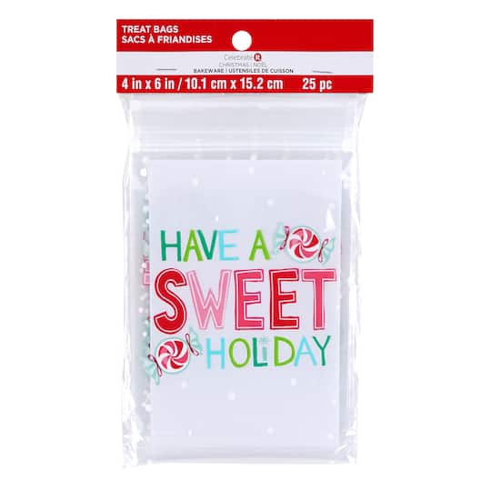 Sweet Holiday Small Zippered Treat Bags By Celebrate It&#xAE;